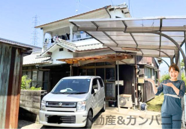 太山寺町の中古のおうち　松山市太山寺町中古戸建の外観|外はこのようになっています