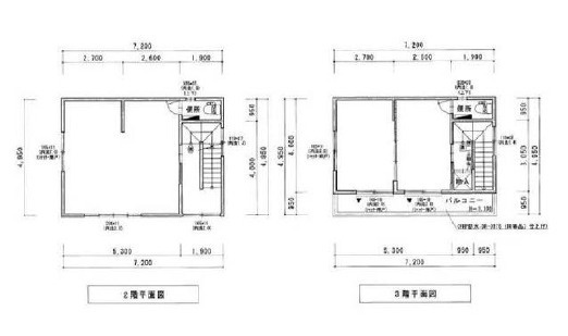 大津市松原町の店舗事務所の間取り