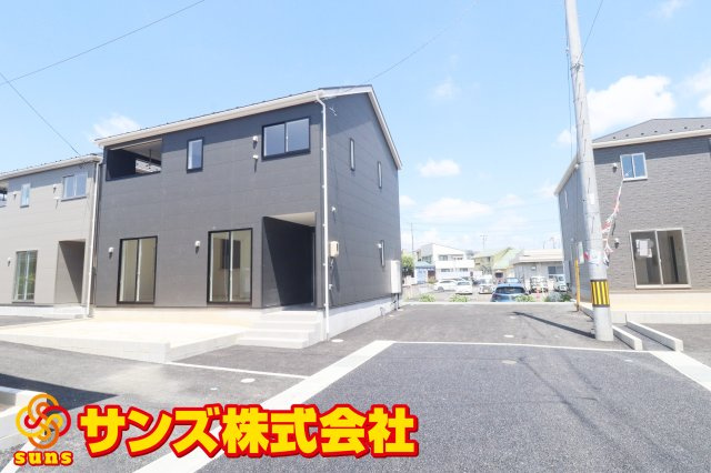 郡山市大槻町字林ノ東　　　６号棟　　　開成小学校、郡山第１中学区の外観|南東側から見た駐車場を含む外観♪