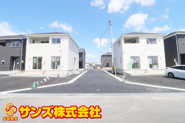 郡山市大槻町字林ノ東　　　６号棟　　　開成小学校、郡山第１中学区の外観|南側から見た区画全体♪