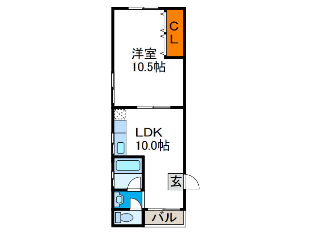 コーポ久栄の間取り