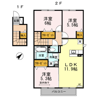 【間取り】 | ルミエール Ｂ棟