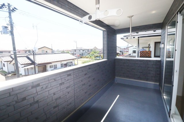 郡山市大槻町字林ノ東　　　９号棟　　　開成小学校、郡山第１中学区のバルコニー