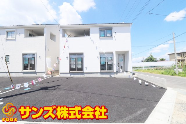 郡山市安積町笹川字高石坊　　　２号棟　　永盛小学校、安積中学区の外観|南側から見た外観♪