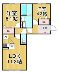 エムライズ西宮の間取り