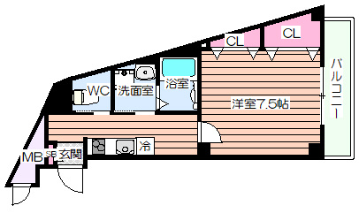 【間取り】 | リーブル福島Ⅱ
