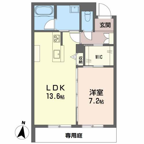 ベレオガーデンズHanaの間取り