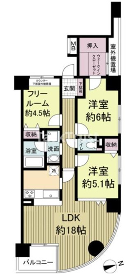 【間取り】 | パークヒルズゼンボー大手前