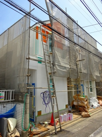 フェリスパルファンの外観|建築中の外観