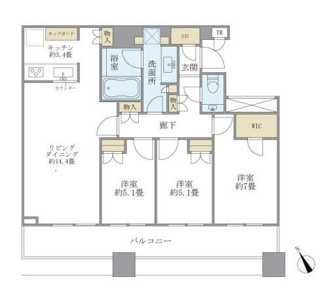 【間取り】 | ＢｒｉｌｌｉａＴｏｗｅｒｓ目黒サウスレジデンス
