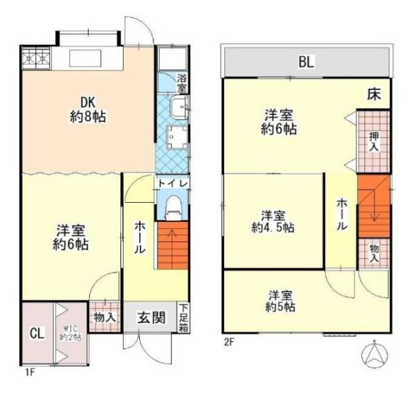 大和高田市大谷　一戸建の間取り