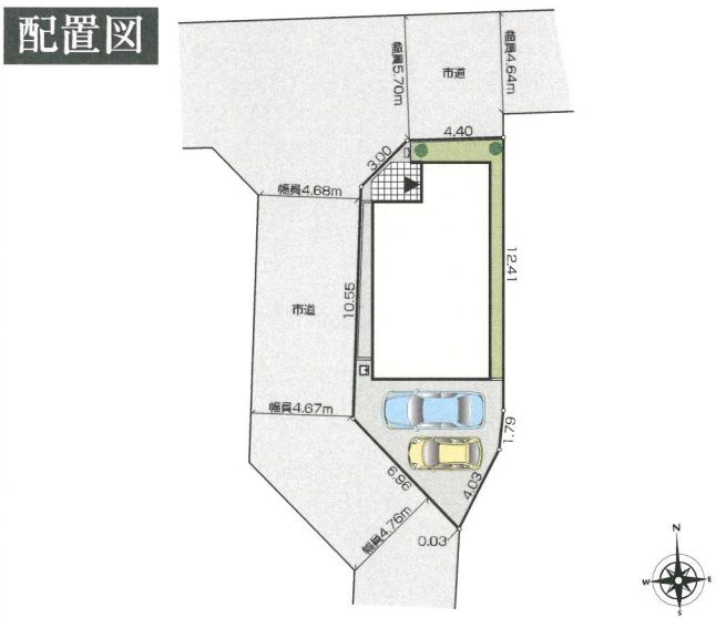 座間市新田宿新築戸建て　1号棟の区画図|区画図「座間市新田宿新築戸建て」