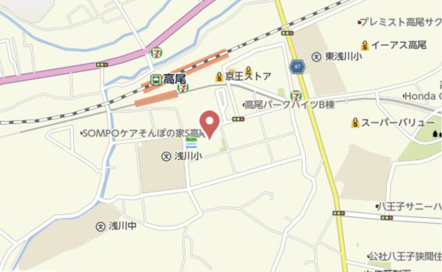 祝：成約済み　高尾スカイハイツ　八王子市　中古マンションの地図|～仲介手数料無料☆八王子ひなた不動産～高尾スカイハイツ