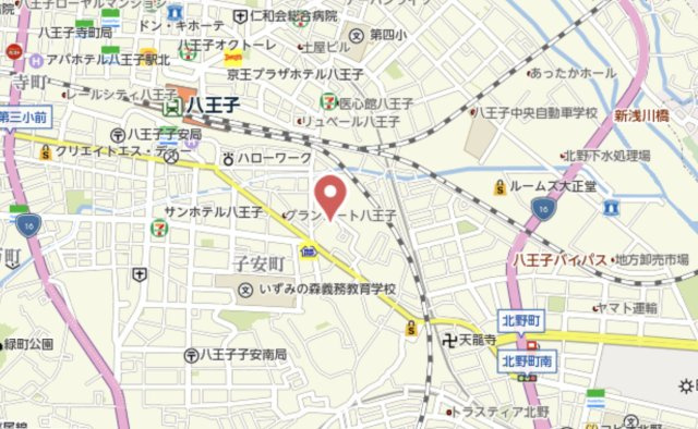 『八王子市マンション』ルモン八王子【仲介手数料無料】　八王子市子安町1-37-11の地図|～仲介手数料無料☆八王子ひなた不動産～ルモン八王子
