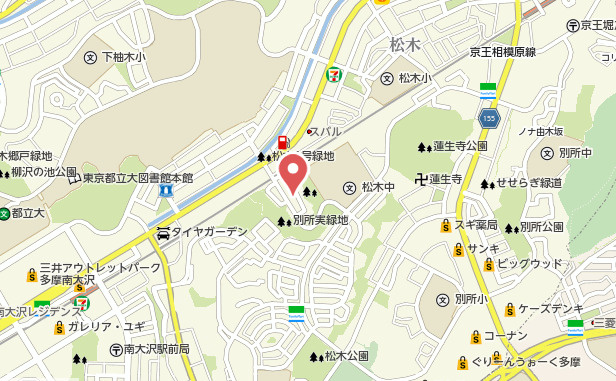 『八王子市マンション』ハイホーム南大沢【仲介手数料無料】　八王子市松木69-7の地図|〜仲介手数料無料☆八王子ひなた不動産〜ハイホーム南大沢