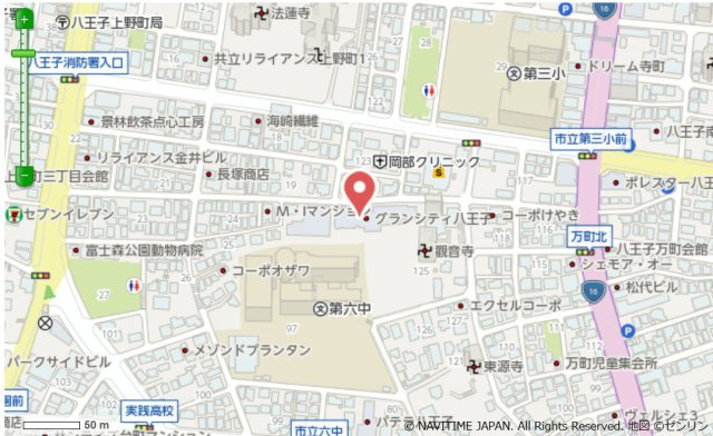 祝成約　グランシティ八王子　八王子市　中古マンションの地図|～仲介手数料無料☆八王子ひなた不動産～グランシティ八王子