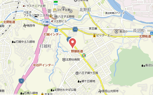 祝成約済み　ダイアパレス八王子北野　八王子市　中古マンションの地図|〜仲介手数料無料☆八王子ひなた不動産〜ダイアパレス八王子北野
