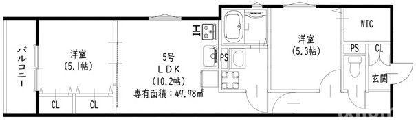 ピレーネ一津屋の間取り