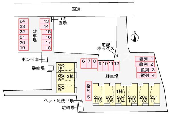 Ｈｏｕｓｅ　Ｌｕｆｔ　Ⅰの区画図
