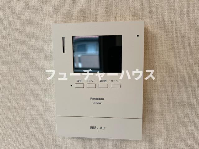 仮）ひたちなか市勝倉新築アパートＡ棟のセキュリティ|カメラ付きインターホン（イメージ）
