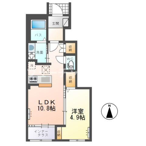 仮）ひたちなか市勝倉新築アパートＡ棟の間取り