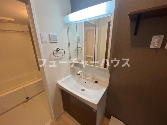 仮）ひたちなか市勝倉新築アパートＡ棟の洗面所|洗面（イメージ）