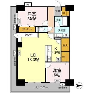 グランセジュール大国町の間取り