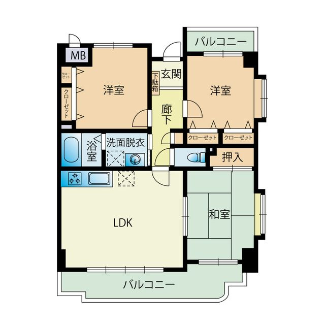 カインダーマンションの間取り