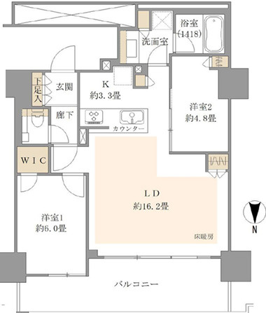 品川イーストシティタワーの間取り