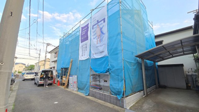 【外観】 | 海老名市中野2期 新築戸建 全1棟 | 【見学予約受付中】
憧れのマイホーム・理想の我が家・ご家族が集う家を手に入れませんか？
スマイルホームがしっかりとサポートさせていただきます☆