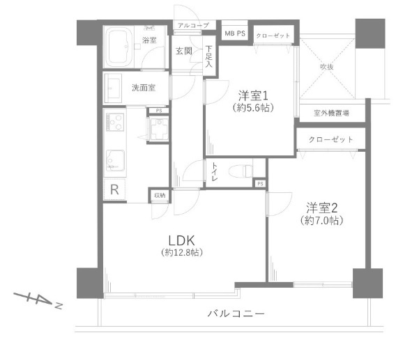 【間取り】 | コート浦和常盤