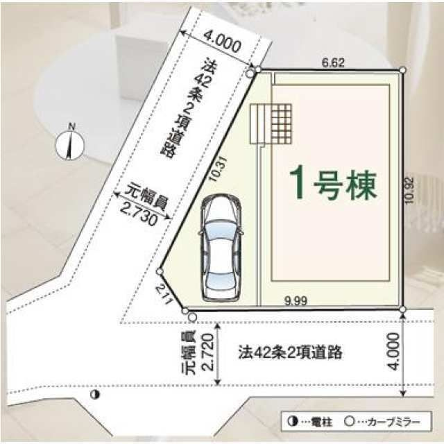 狭山市入間川第25　新築戸建て　クレイドルガーデンの区画図