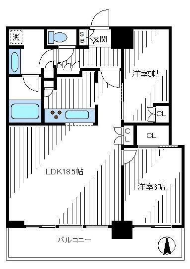 【間取り】 | パークシティ中野ザタワーエアーズ
