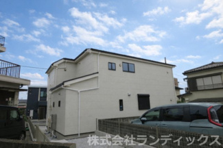 【外観】 | 昭島市田中町１丁目新築 | 敷地面積約５２坪　カースペース３台分あり