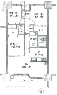 【間取り】 | ライオンズマンション西橋本