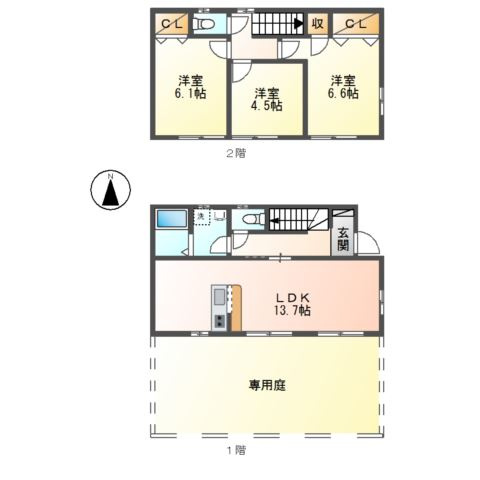 パルティールＡ・Ｂの間取り
