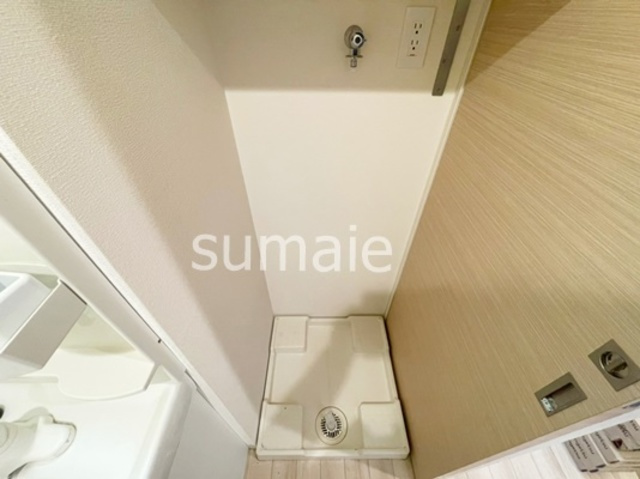 アクシーズタワー大門町の洗面所|洗濯機置き場！