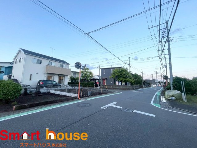相模原市中央区上矢部　新築1棟の前面道路含む現地写真