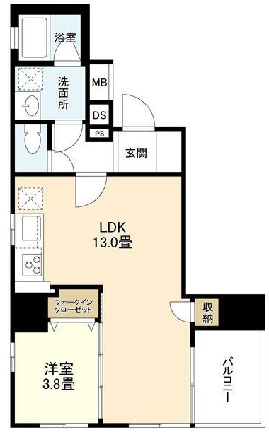 リバーレ浅草駒形の間取り