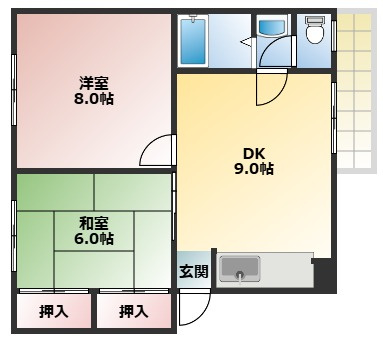 【間取り】 | 福田ハイツ