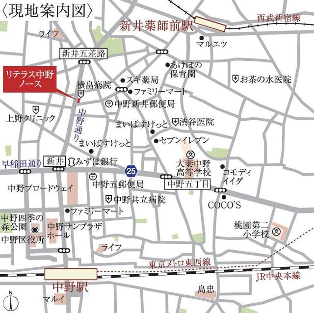 ＣＲＥＡＴＩＦ中野の地図