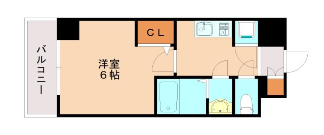 レジュールアッシュ神戸ハーバーランドの間取り