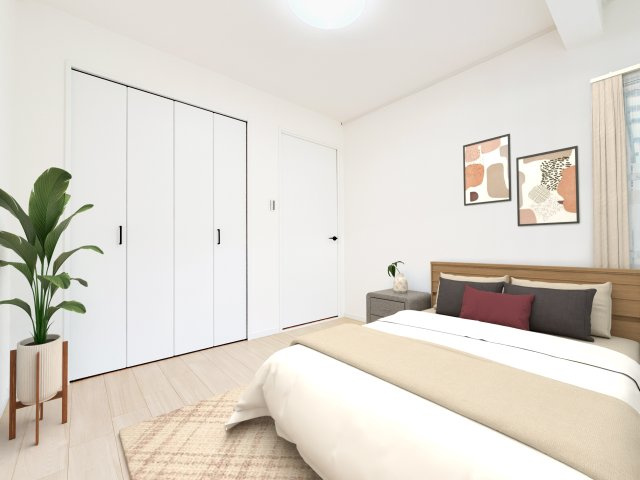 ライオンズマンション鶴舞の洋室|弊社施工事例(バーチャル家具配置図)