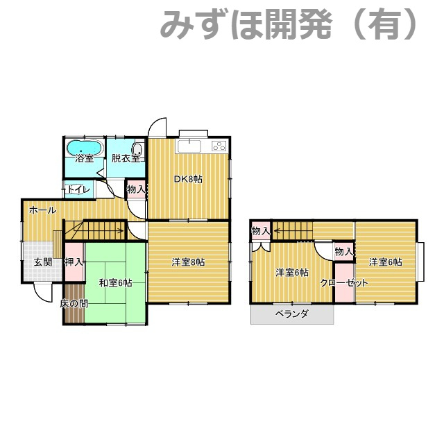 仙台市青葉区川平5丁目7-6の間取り