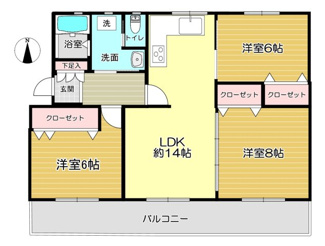 【間取り】 | 鶴川2丁目団地 | ※現況と異なる場合は、現況を優先とさせていただきます。