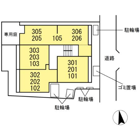 セレスティア新小岩の区画図