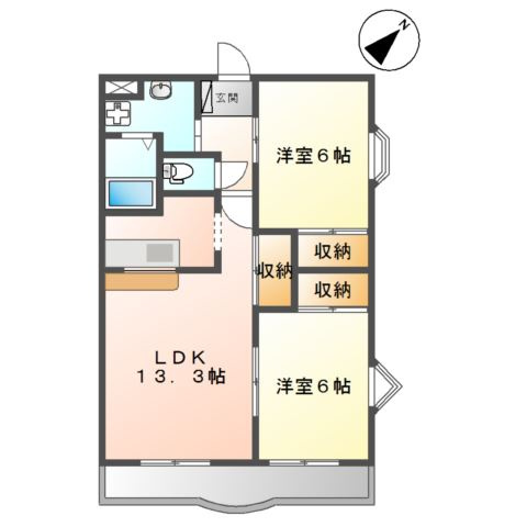 メゾン　ド　アンジュ　の間取り