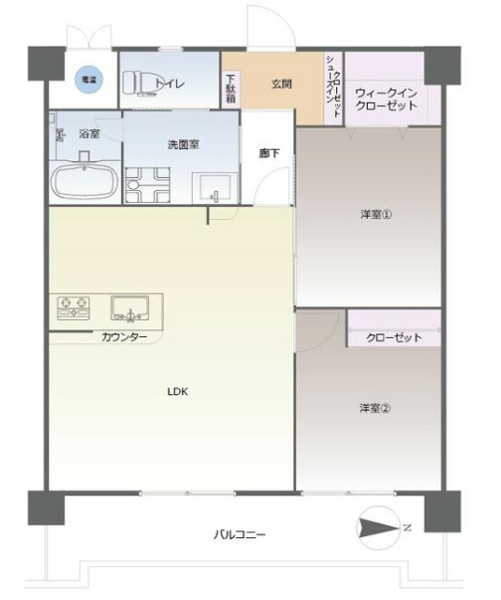 【間取り】 | ロワールマンション井尻２☆仲介手数料無料☆