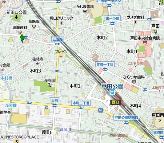 ルミエールBMの地図