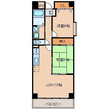 【間取り】 | パルテール北